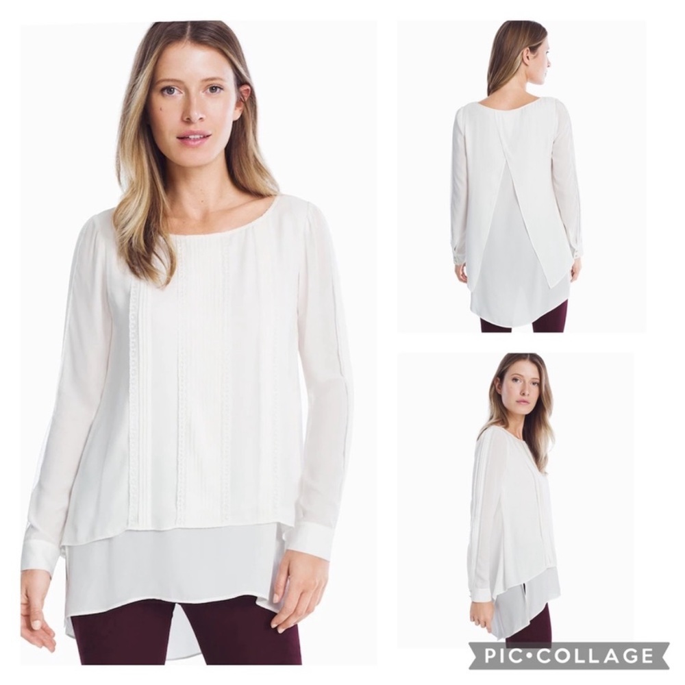 White House Black Market Double Layer Tunic